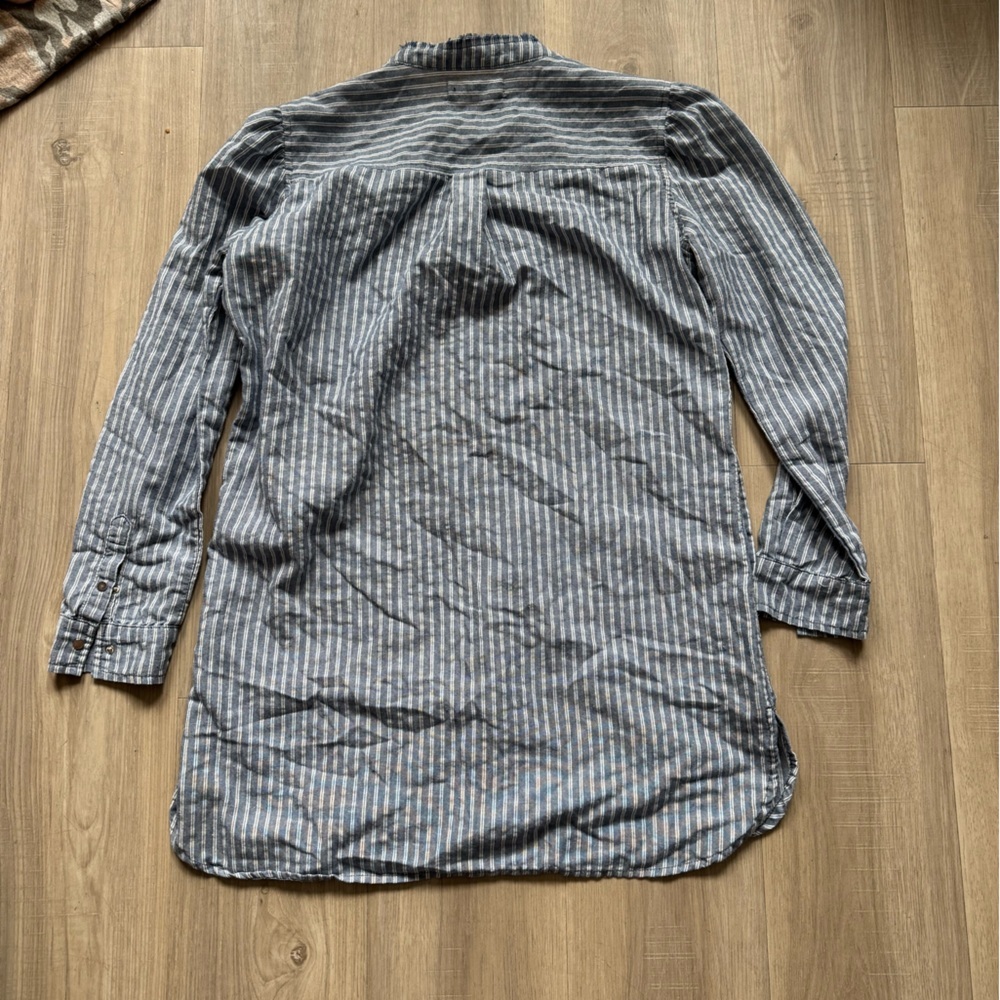 Blank NYC Chambray Striped Tunic/Shirt Dress - Picture 5 of 5